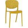 Kondela Stohovatelná stolička FEDRA NEW, žlutá