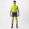 CASTELLI Cyklistická kombinéza - FREE SANREMO 2 - žltá/čierna 2XL