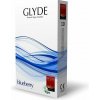 Glyde Condoms Blueberry 10 Pack, ochutené vegánske latexové kondómy s nominálnou šírkou 53 mm