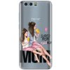 Odolné silikónové puzdro iSaprio - Milk Shake - Brunette - Huawei Honor 9
