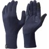 FORCLAZ Spodné rukavice MT500 z vlny merino na treking v horách tmavomodré 3XS-2XS