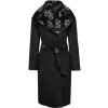 Guess Ludovica logo wrap coat dámsky kabát W3BL18WFQT0-FJ1T čierný