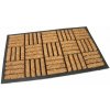 Kokosová čistiaca vonkajšia vstupná rohož FLOMA Lines - Squares - dĺžka 45 cm, šírka 75 cm, výška 2 cm