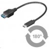 PREMIUMCORD Adaptér USB 3.1 C/male - USB 3.0 A/female, OTG, 0,2m kur31-01