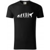 Karate Evolúcia - kop - Tričko z organickej bavlny - L ( Čierna )