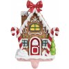 Clayre & Eef Háčik na pančuchu perníková chalúpka Gingerbread House - 13*11*18 cm