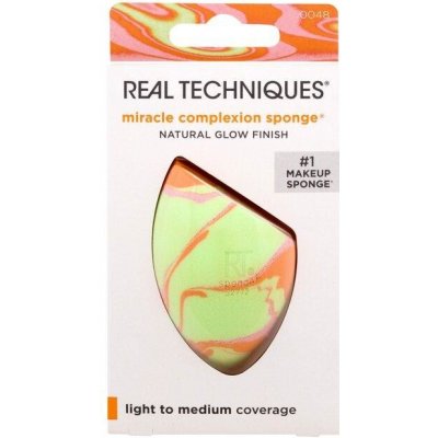 Real Techniques Miracle Complexion Sponge (W) 1ks, Aplikátor Orange Swirl Limited Edition