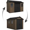Zahradní domek Keter Apex 7,5 x 11 Walnut, s podlahou
