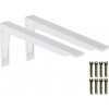 Onpira Biely držiak police s podperou 14-59 cm [2ks] Rozmer: 290x145 mm