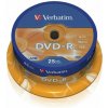 DVD R disk, AZO, 4,7GB, 16x, 25 ks, cake box, VERBATIM