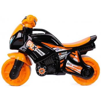 Teddies motorka oranžovo-čierne plast