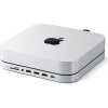 Satechi USB-C Stand & Hub pre Mac Mini/Studio with NVMe SSD enclosure - Silver ST-GMMSHS