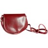 NovaKabelka.sk Mina Rossa Scuro kožená talianska crossbody kabelka červená