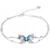 Dabog / Strieborný 925 dámsky náramok Aurora Papilio modrý motýľ / ST-Z-NR-029