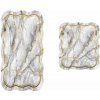 Sivé/v zlatej farbe kúpeľňové predložky v súprave 2 ks 60x100 cm – Foutastic