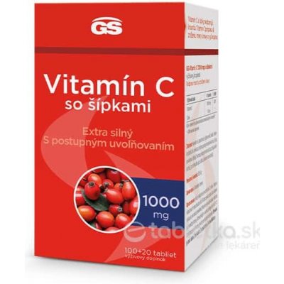 GS Vitamín C 1000 mg so šípkami inov.2023 120 ks