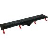 HOPA Odtokový žľab STANDARDline BLACK Rozmer A - 100 cm, Variant roštu - Medium OLPZLABST99BM
