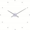 NOMON Dizajnové nástenné hodiny Nomon OJ strieborné 80cm