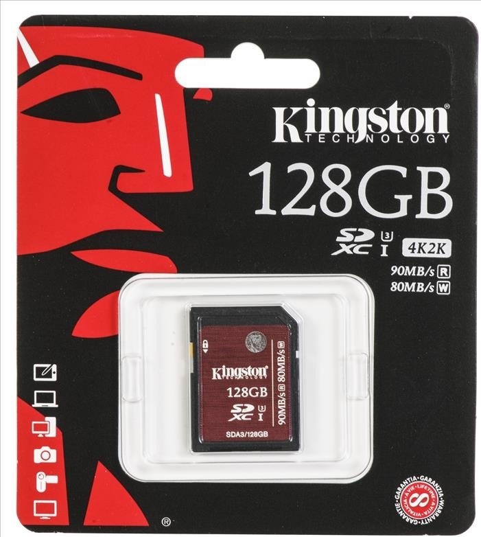 Kingston SDXC 128GB UHS-I U3 SDA3/128GB