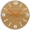 ModernClock Nástenné hodiny Arabic hnedo-bielo-oranžové