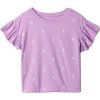 GAP 440647-04 Dětský top s volánky fialová