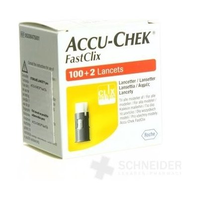 ACCU-CHEK FastClix Zásobník lancetový do odberoveho pera, 17x6 lanciet (102 ks), 1x1 bal