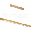 Závesné LED lineárne svietidlo 36W typu-CCT:3IN1 – matné zlato (V-TAC)