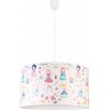 Duolla | Duolla - Detský luster na lanku PRINT M 1xE27/40W/230V pr. 35 cm princezné | DU80962