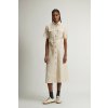 ŠATY WOOLRICH LONG FLUID DRESS LIGHT OAK