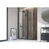 Hopa Forte DECO WALK-IN W1P spr. zást 120cm,sklo Fasciato,prof. Hliník os,Pravá,1x vzper,o BDE804PDX348S02