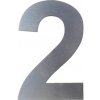 DOLS DLS-C-2 - nerezová číslica 2, číslo na dom, výška 150 mm