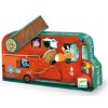 DJECO Siluetové puzzle: Požiarnické auto