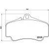 Sada brzdových platničiek kotúčovej brzdy BREMBO P 65 011
