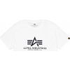 Tričko Alpha Industries Basic Big Logo - biele, S