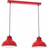 Luminex Luster na lanku SVEN 2xE27/15W/230V červená LU9226 + záruka 3 roky zadarmo