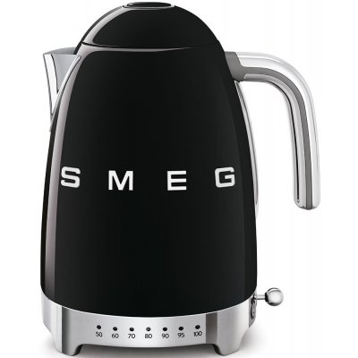 Rýchlovarná kanvica SMEG 50's Retro Style 1,7 l LED indikátor čierna (KLF04BLEU)