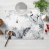 Biante Zamatové prestieranie na stôl Tamara TMR-006 Designové kvety na sivom 30x40 cm
