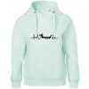 EKG dračia loď - Oversized mikina dámská Moon - kratšia + širšia - XL ( Frost )