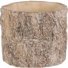 Kvetináč imitácia drevenej kôry, 21 x 21 x 17 cm,betón, 21 cm