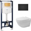 Súprava WC misa s pomaly sa sklápajúcim sedadlom Duravit Starck 3 45270900A1, podomietková konštrukcia Duravit DuraSystem WD1029000000, WD5009031000