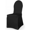 PartyDeco Elastický poťah na stoličku - čierny