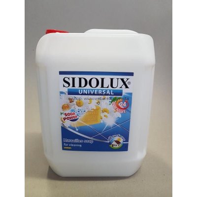 Sidolux Universal Soda Power univerzálny umývací prostriedok Marseilské mydlo 5 l (Sidolux 5L vôňou marseilské mydlo na podlahy)