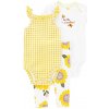 Carter’s Set 3dielny legíny body kr. rukáv body na ramienka Yellow Sunflower dievča