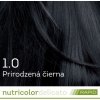 Farba na vlasy Nutricolor Delicato RAPID Prirodzená čierna 1.0 140ml - Biokap