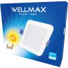 LED panel Wellmax 6W štvorec - Neutrálna biela