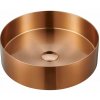 Okrúhle antikoro umývadlo v medenej farbe ø 38 cm Aurum – Sapho