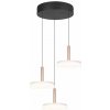 TRIO 354930365 CELESTE závesné svietidlo D350mm SMD LED 3x7,5W/750lm 3000K čierna, kávová, switchdimmer