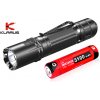 LED Baterka Klarus XT2CR Pro - USB nabíjateľný + 1x Li-ion akumulátor Klarus IMR 18650 3100mAh 3,6V