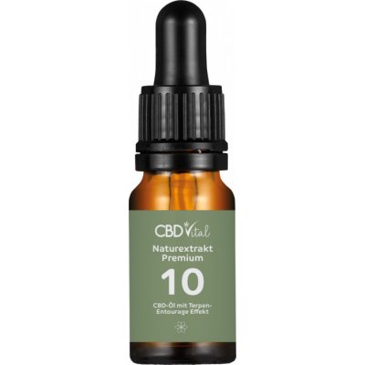 Vital CBD konopný olej přírodní premium 1000 mg 10% 10 ml