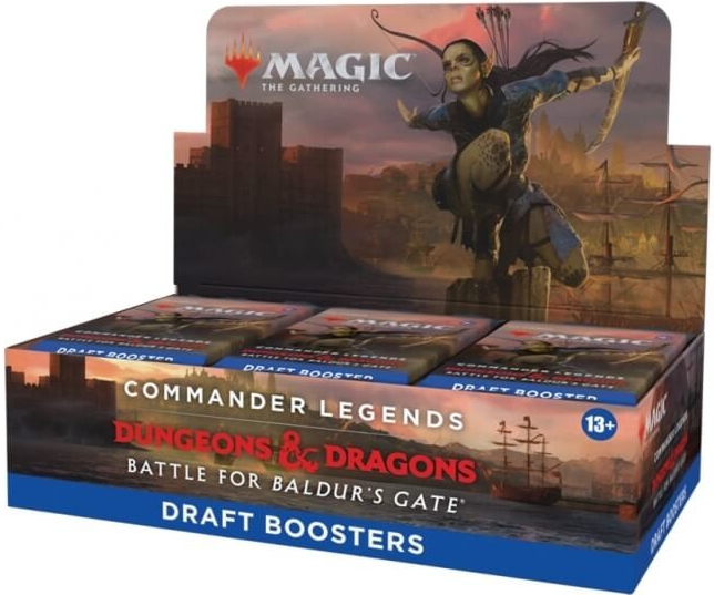 Wizards of the Coast Commander Legends Battle for Baldur\'s Gate Draft Booster Box Magic The Gathering